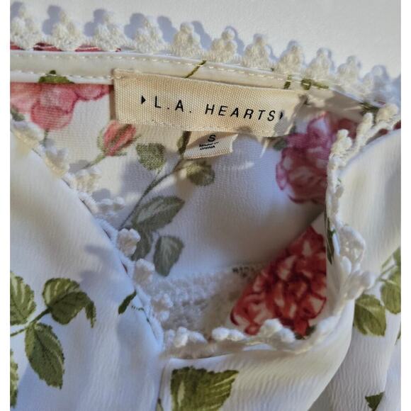 LA Hearts Women’s White Floral Corset Mini Dress | Spaghetti Straps | Size Small - Picture 6 of 10